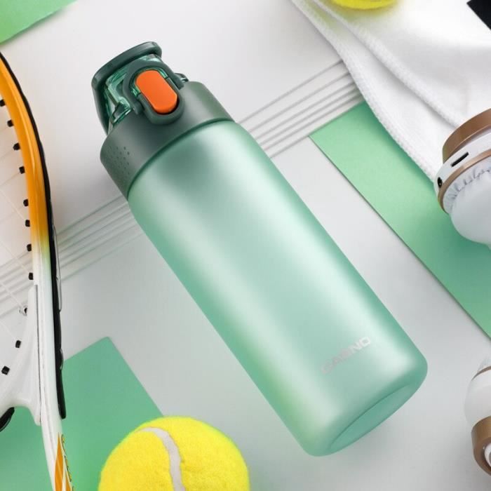 Gourde - Bouteille isotherme,Bouteille d'eau sportive en plastique mat,Portable,sans BPA,avec filtre,Durable - Type 550ml Green