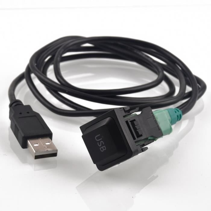 Adaptateur USB pour voiture, commutateur de câble Audio pour Volkswagen, pour VW Golf MK5 MK6 VI 5 6 Jetta CC