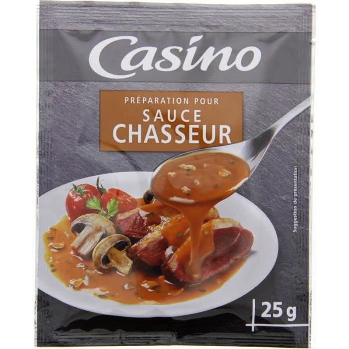 CASINO Préparation pour sauce chasseur - 25 g