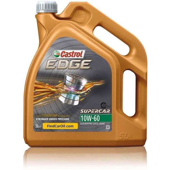 CASTROL Huile-Additif Edge Supercar - Synthetique / 10W60 / 5L