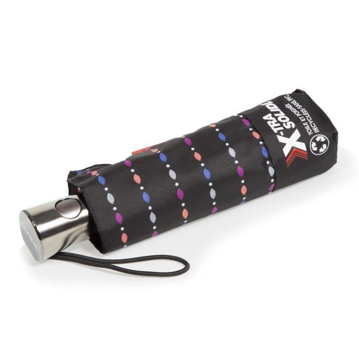 Isotoner Parapluie x-tra solide automatique rayure perlée femme