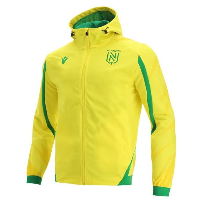 Sweatshirt à capuche FC Nantes 2021/22 - jaune/vert - L