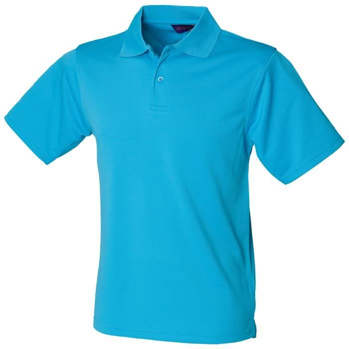 Henbury - Polo à manches courtes - Homme (Turquoise)