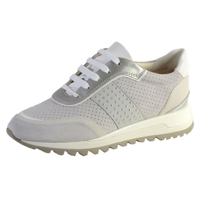 Tennis Basket Basses Geox D Tabelya Off White/White Femme