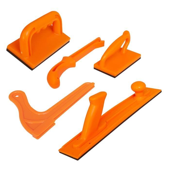 Bloc de poussée bâton de sécurité à haute visibilité avec poignée pour routeur scie à bois Table Table dégauchisseuse 5PCS
