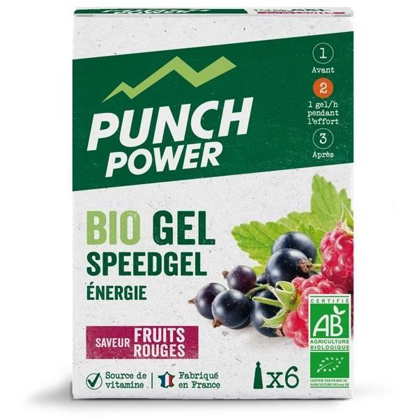 PUNCH POWER SPEEDGEL FRUITS ROUGES - BOÎTE 6 GELS