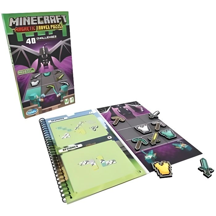 Jeu de Logique Magnétique Ravensburger Minecraft Multicolore