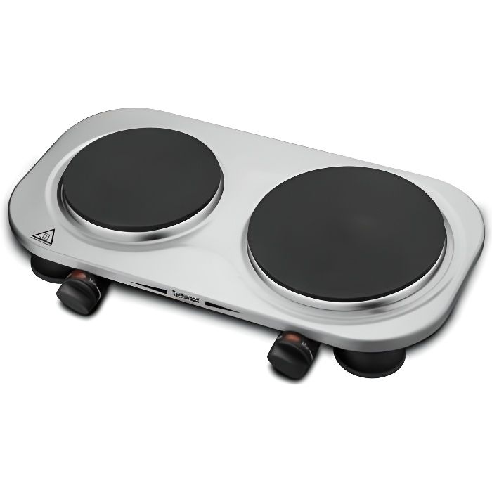 TECHWOOD TPI-203 Plaque de cuisson posable en fonte - Inox