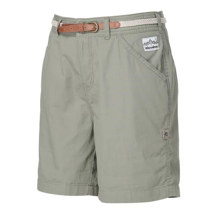 WANABEE Short de randonnée Ariana Sho Evo - Femme - Vert Kaki