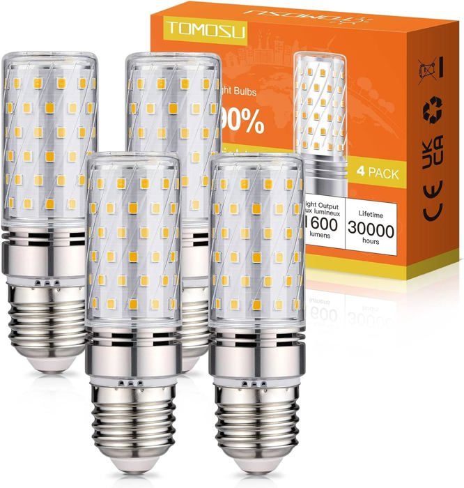 Ampoule LED E27 Blanc Neutre 4000K 1600LM 16W Ampoules LED Intérieur