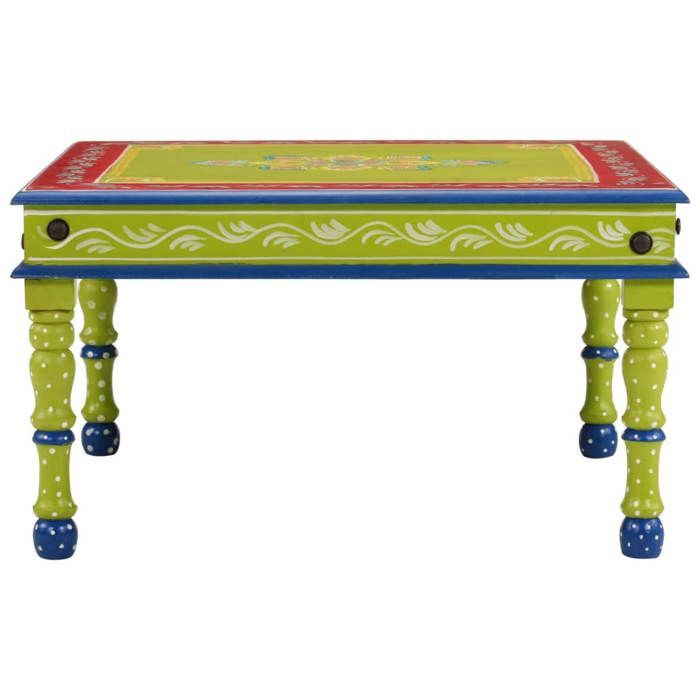 Table basse - SWEETY - vert - Bois de manguier massif peint à la main - Pour Salon - 353764