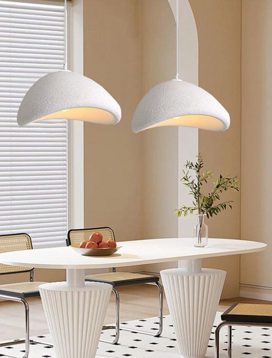iDEGU 2pcs Industriel Suspension Luminaire Moderne 30cm Rétro Lustre Plafonnier Ciment Style Nordique pour Salon Chambre
