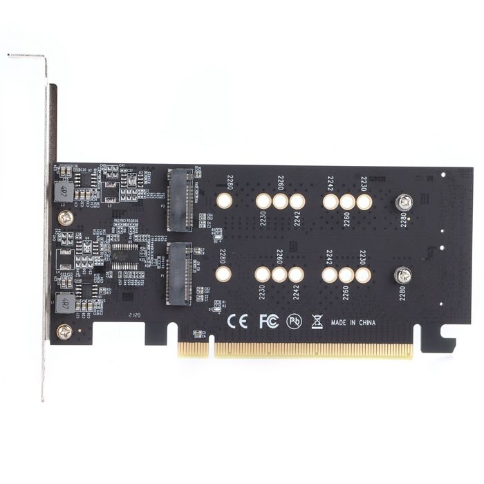 Carte dextension PCI Express 3.0 X16 vers M.2 NVME SSD Carte dextension de disque dur M.2 pour ordinateur de bureau