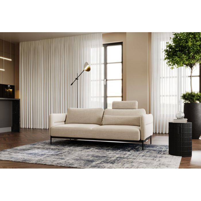 Canapé convertible 3 places - SOLIANERO - beige