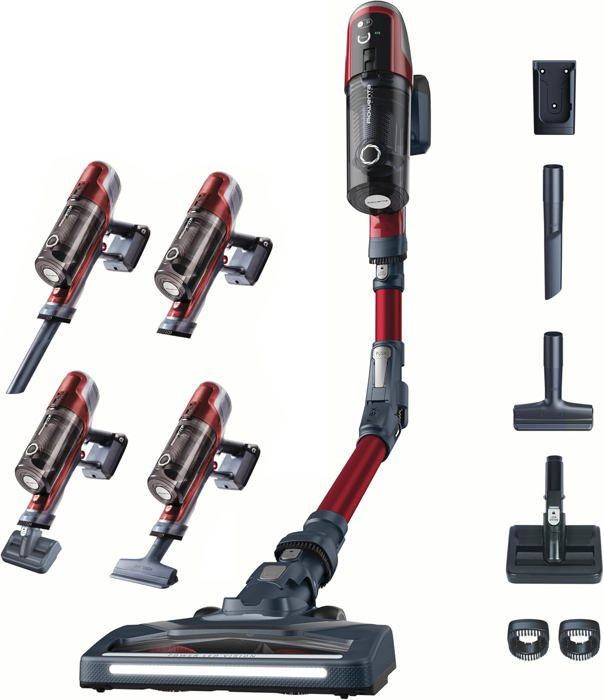 Aspirateur balai sans fil - Rowenta - X-PERT 6.60 Smart - 18 V - Autonomie 45 min - Écran LED - Alan titchmarsh