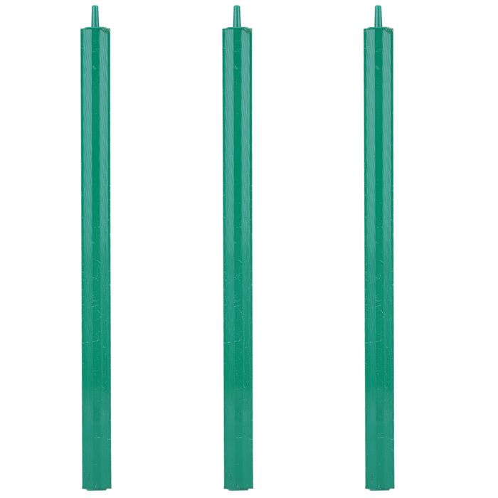 Lot de 3 barres à bulles en pierre à air durables pour pompe à oxygène pour aquarium Vert