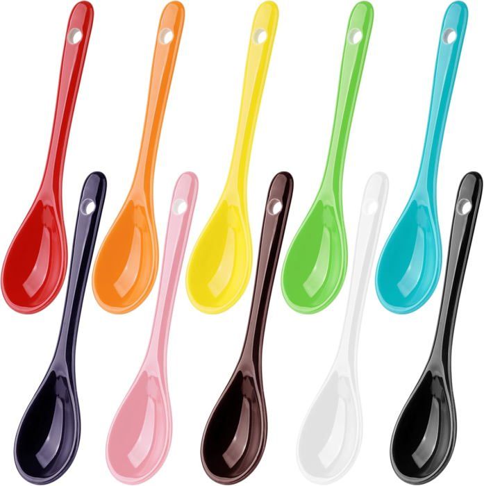 10 Colorées Cuillères à œufs en Porcelaine 12.3cm Cuillere à Cafe en Céramique Petite Cuillère à Dessert Cuillères à Soupe 10 Colorées Cuillères à œufs en Porcelaine 12.3cm Cuillere à Cafe en Céramique Petite Cuillère à Dessert Cuillères à Soupe