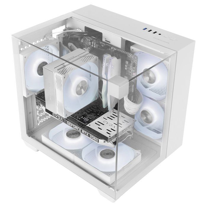 Boîtier Gaming – Mars Gaming – MC-VISIONM – MicroATX – Refroidissement Liquide 240mm – Triple Verre Trempé