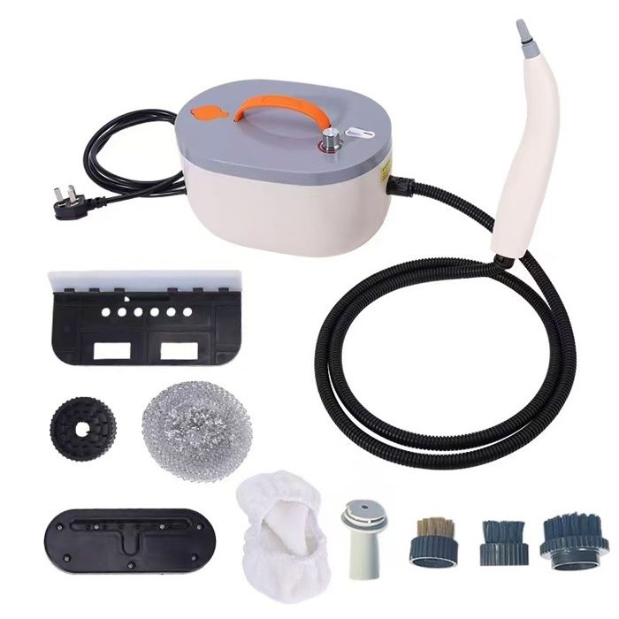 Nettoyeur vapeur domestique 2500 W six vitesses réservoir 1200 ml pour fenêtres cuisine et sols couleur Rouge - Ulisem