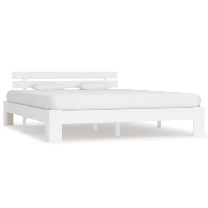 27554 ®Nouvelle •Elégant Design Lit adulte Haut de Cadre de lit sans matelas blanc 160x200cm - Bois de pin massif ABHT 2133623