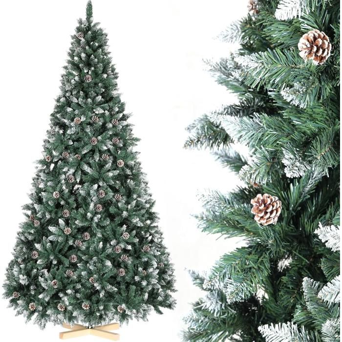 Sapin de Noël artificiel de 180 cm avec effet neige