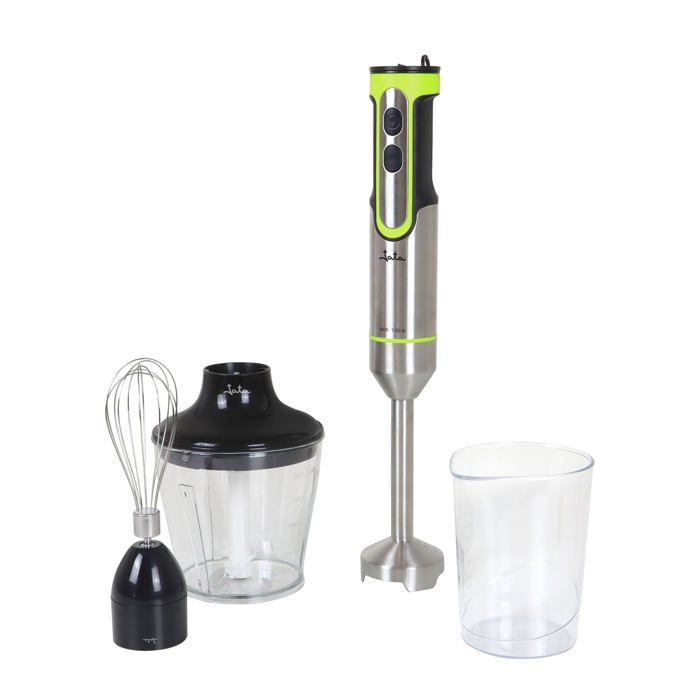 Mixeur plongeant - Jata - 1200 W - Vitesse réglable - Fonction turbo - 4 lames en acier inoxydable - JEBT1789
