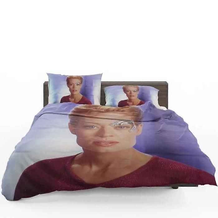 Draps de lit Jeri Ryan dans Star Trek Voyager TV Show Housse de couette Set Draps de lit Draps de lit IU1375 140*200cm