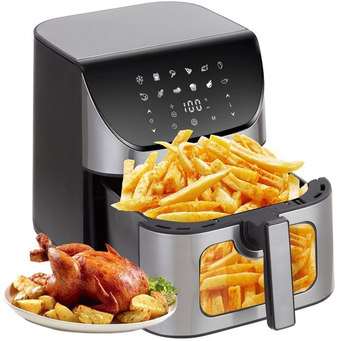 airfryer - friteuse à air sans huile CDISPLAY 12 fonctions 85 L 80-200 °C - Cdisplay