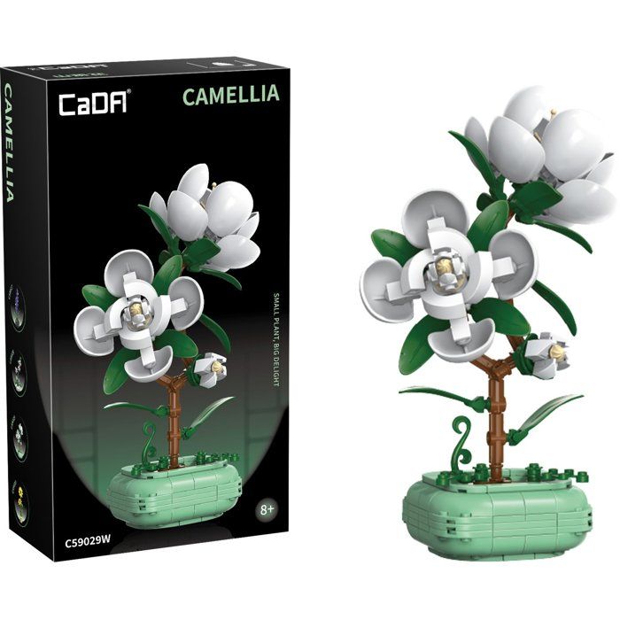 CADA Artiste - Jeu de construction - Plante Camélia - 301 pièces - Dès 8 ans