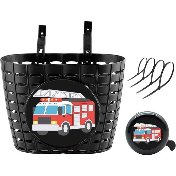 Panier de vélo pour garçons avec Cloche Panier de Guidon Avant de vélo Mignon pour Enfants Tout-Petits Panier de Scooter