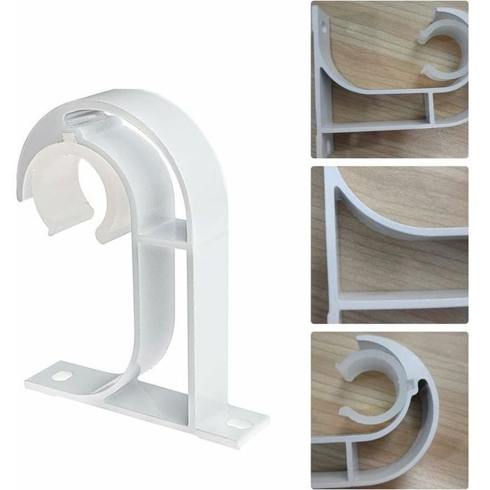 4 Pièces Support Tringle Rideaux Plafond Fixation Tringle Rideau Mural en Alliage dAluminium Approprié Tringle du Diamètre de 26- 4 Pièces Support Tringle Rideaux Plafond Fixation Tringle Rideau Mural en Alliage dAluminium Approprié Tringle du Diamètre de 26-