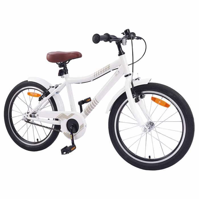 Vélo enfant 24 pouces pour les 8-12 ans - vidaXL - acier - blanc - 158 x 53 x 100 cm 7341621