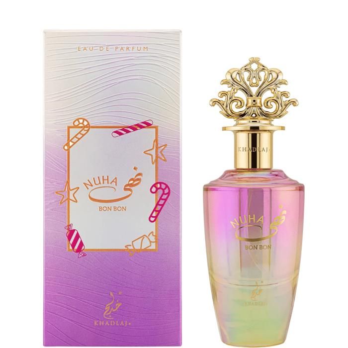 Eau de Parfum Khadlaj – Nuha Bon Bon 100ml - Pour Femme - Fleur d’oranger Crème glacée
