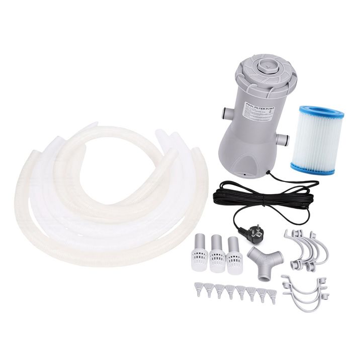 Filtre Piscine Hors Sol 1000 GPH Pompe de Filtration pour Eau