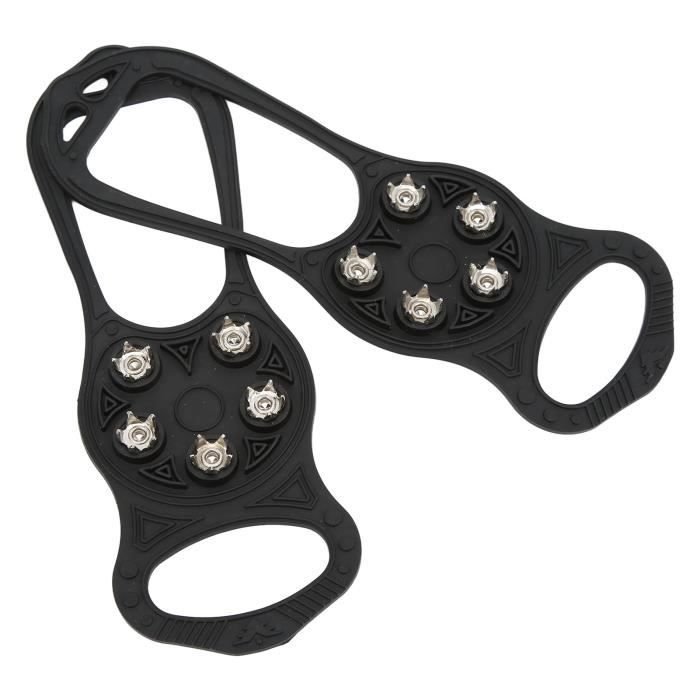 Crampons,Cleats de glace Anti-Slip Hiver Glace Tendeurs Traction Traceaux Bottes Chaussures Caoutchouc Spikes Crampons Crampons Snow Traction avec 10 goujons de rechange de rechange Pour la marche Crampons,Cleats de glace Anti-Slip Hiver Glace Tendeurs Traction Traceaux Bottes Chaussures Caoutchouc Spikes Crampons Crampons Snow Traction avec 10 goujons de rechange de rechange Pour la marche