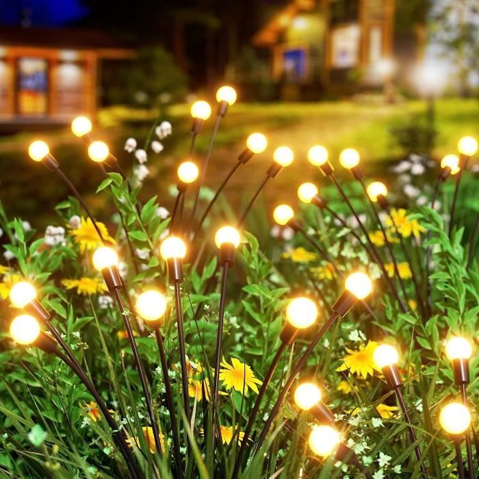 Lumières Lucioles Solaires Lumière Jardin Solaire Lumière Solaire Jardin Décorations De Parterre