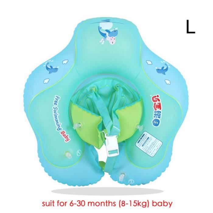 Siège De Piscine Gonflable Bébé 6-36 Mois - Anneau De Natation Sécurisé Avec Dossier