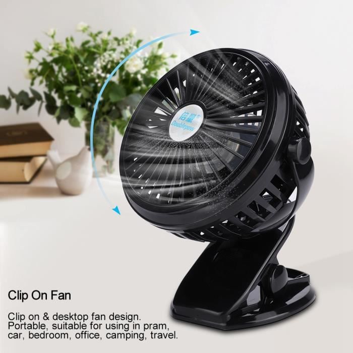 Clip Mini Ventilateur Table Silencieux Veilleuse Bureaux A