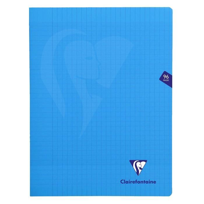 Clairefontaine 323361C Un cahier piqué Mimesys 96 pages 24x32 cm 90g grands carreaux