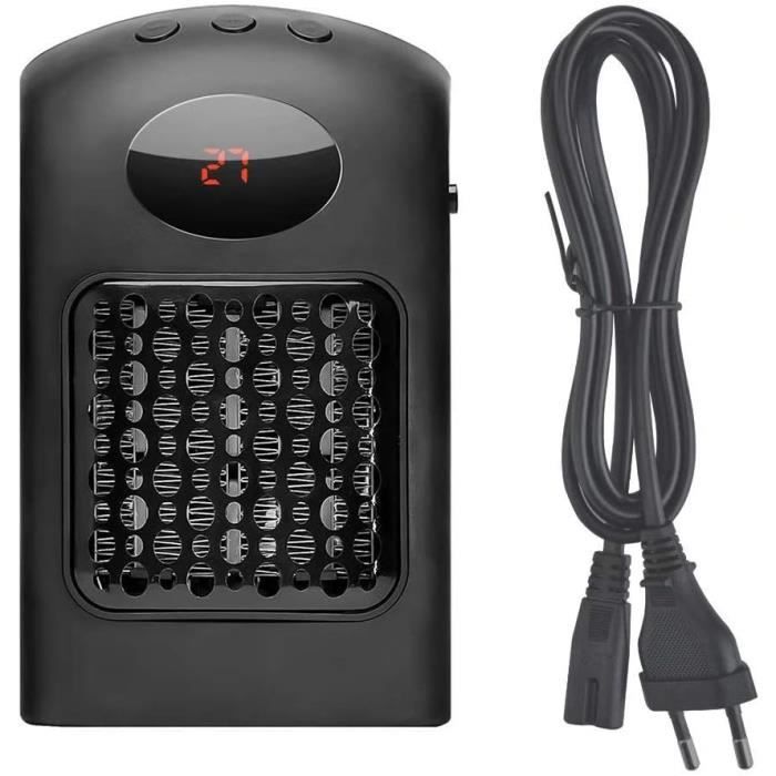 Chauffage d'appoint numérique Hoti T55 avec effet feu électrique, 1000-2000W, compact et portable