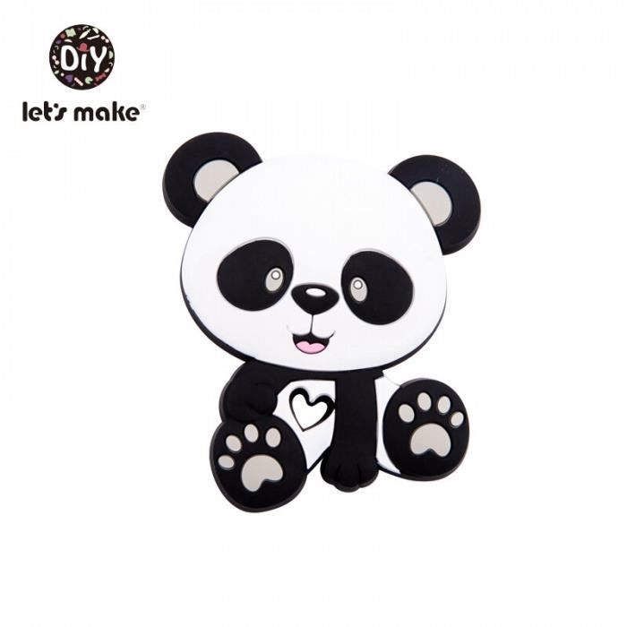 Version Noir Faisons Des Dents De Dentition En Silicone Bebe Sans Bpa Noir Bricolage 5 Pieces Panda Dessin Anime Jouet 3 9 Mois Cdiscount Puericulture Eveil Bebe