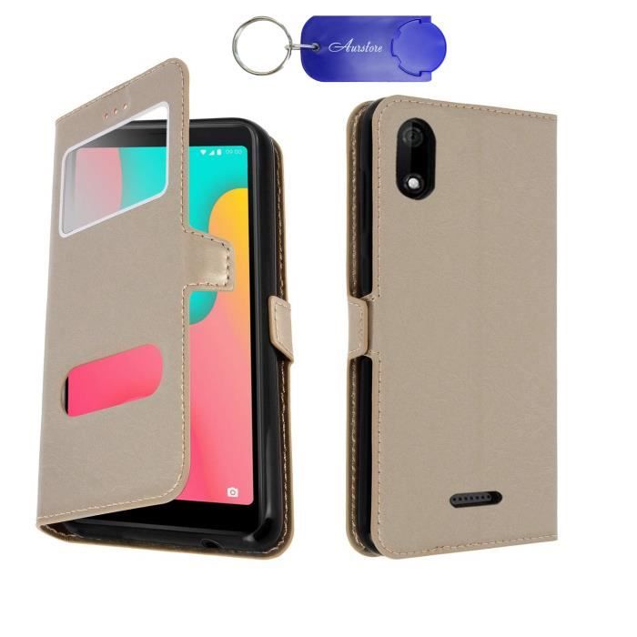 Cover per Wiko View 3 Lite Custodia Compatibile con Wiko View 3 Lite Custodia per Telefono [con Protezione dello Schermo in Vetro temperato][Luminous Effect] YGH-MXX
