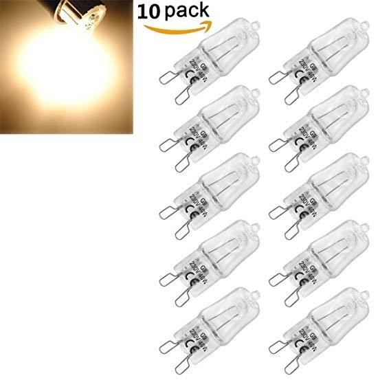10 Pack Ampoule Filament G9 40w Globe Lampe Halogene 220 240v