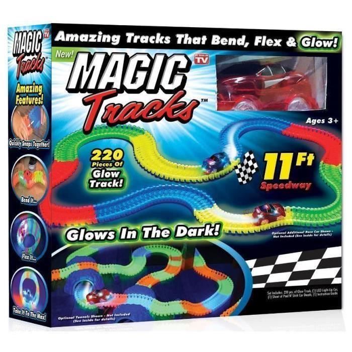 Voiture Compatible Magic Tracks – Strax Train – Circuit De Course Enfant 4 Ans – Sans Picots