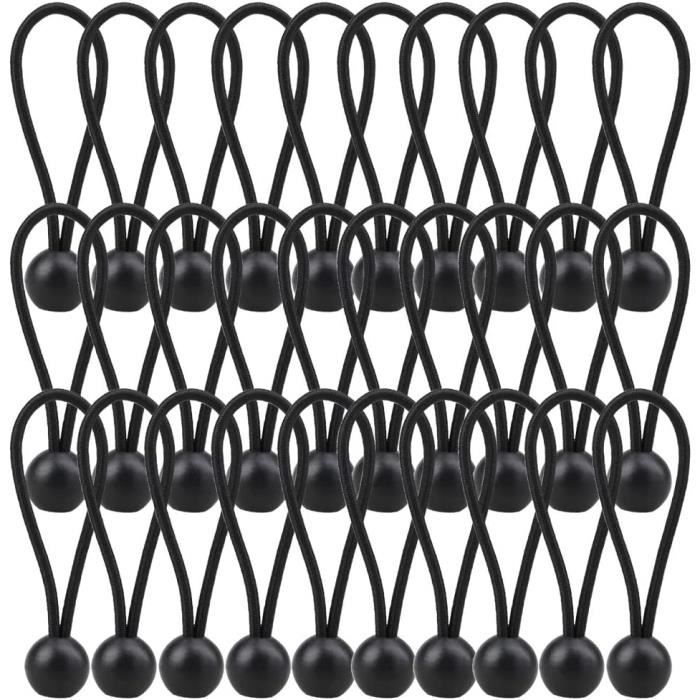 Tendeur Elastique Lot De 30 Tendeurs En Caoutchouc Avec Crochets, 25 Cm Tendeurs Bache Piscine