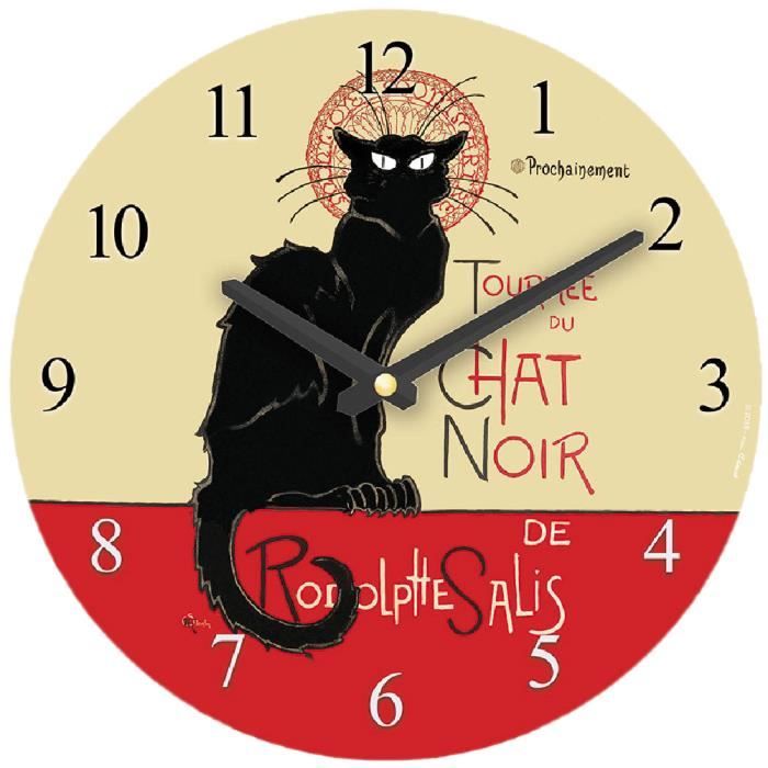 Pendule Le Chat Noir Cdiscount Maison Pendule Le Chat Noir Cdiscount Maison