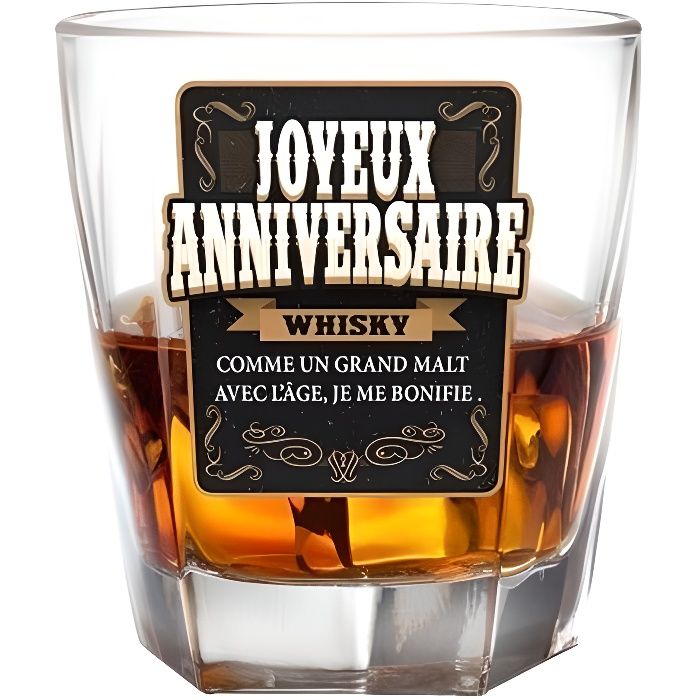 Verre A Whisky Avec Message Joyeux Anniversaire La Cave Cdiscount Verre A Whisky Avec Message Joyeux Anniversaire La Cave Cdiscount