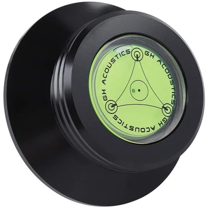 Stabilisateur Disque Vinyle - Poids En Aluminium Avec Niveau à Bulle - Améliore La Stabilité Et La Qualité Sonore - Or Rose