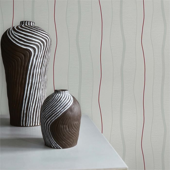 Papier Peint Imitation Carrelage Bleu Et Crème - Collection Tadessi, 53cm X 10m, Non-tissé