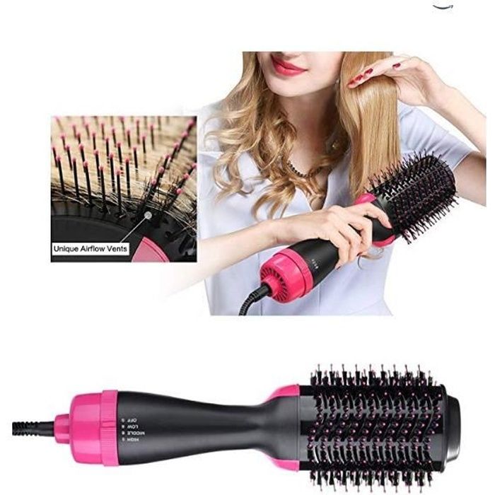 Sèche-Cheveux One Step - Brosse Soufflante Rotating Brush - Noir - 1000 Watt